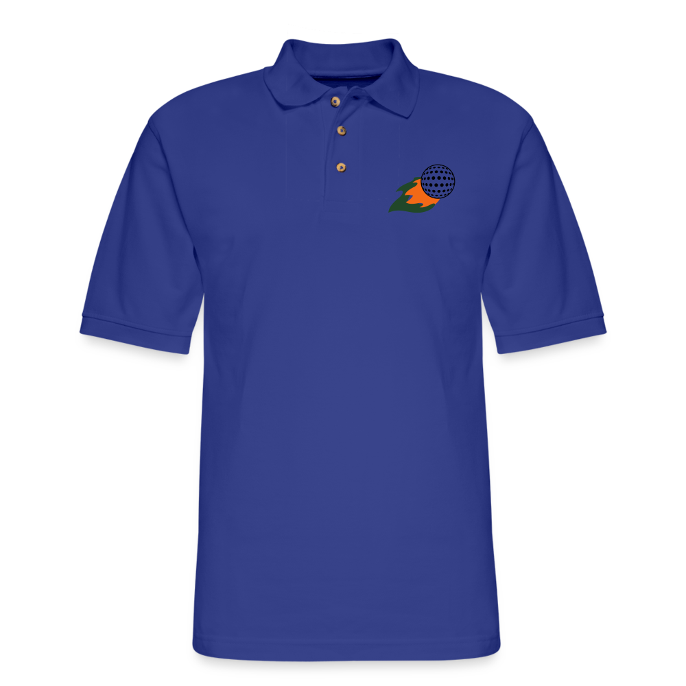 Men's Pique Polo Shirt - golf anyone? - royal blue