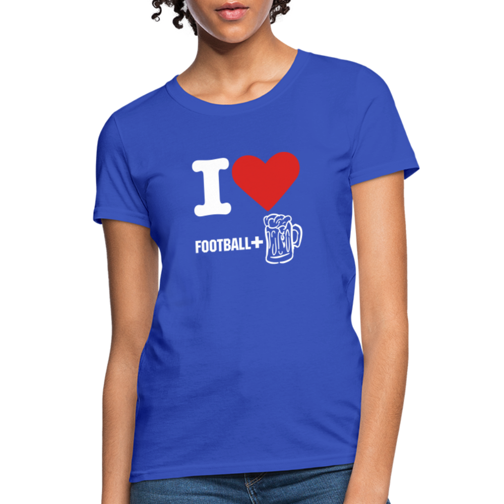 Unisex Classic T-Shirt - Football + Beer - royal blue