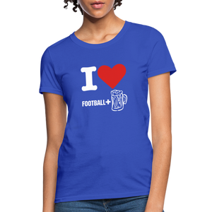 Unisex Classic T-Shirt - Football + Beer - royal blue