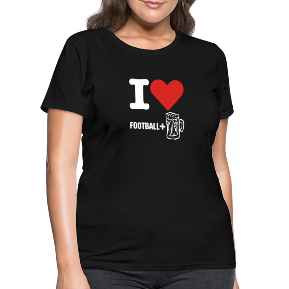 Unisex Classic T-Shirt - Football + Beer - black