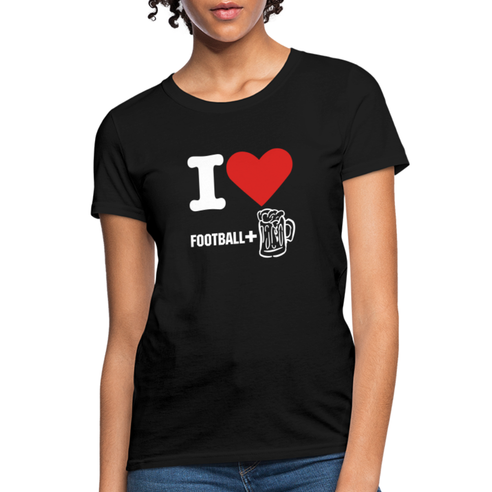 Unisex Classic T-Shirt - Football + Beer - black