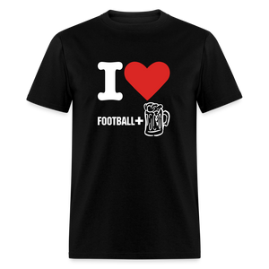 Men's Classic T-Shirt - Football + Beer - black