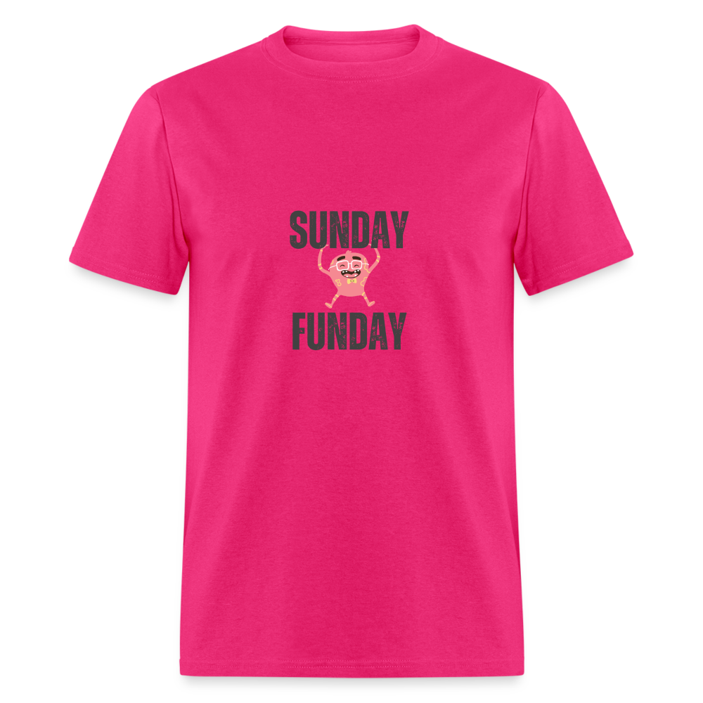 Unisex Classic T-Shirt - Sunday Funday - fuchsia