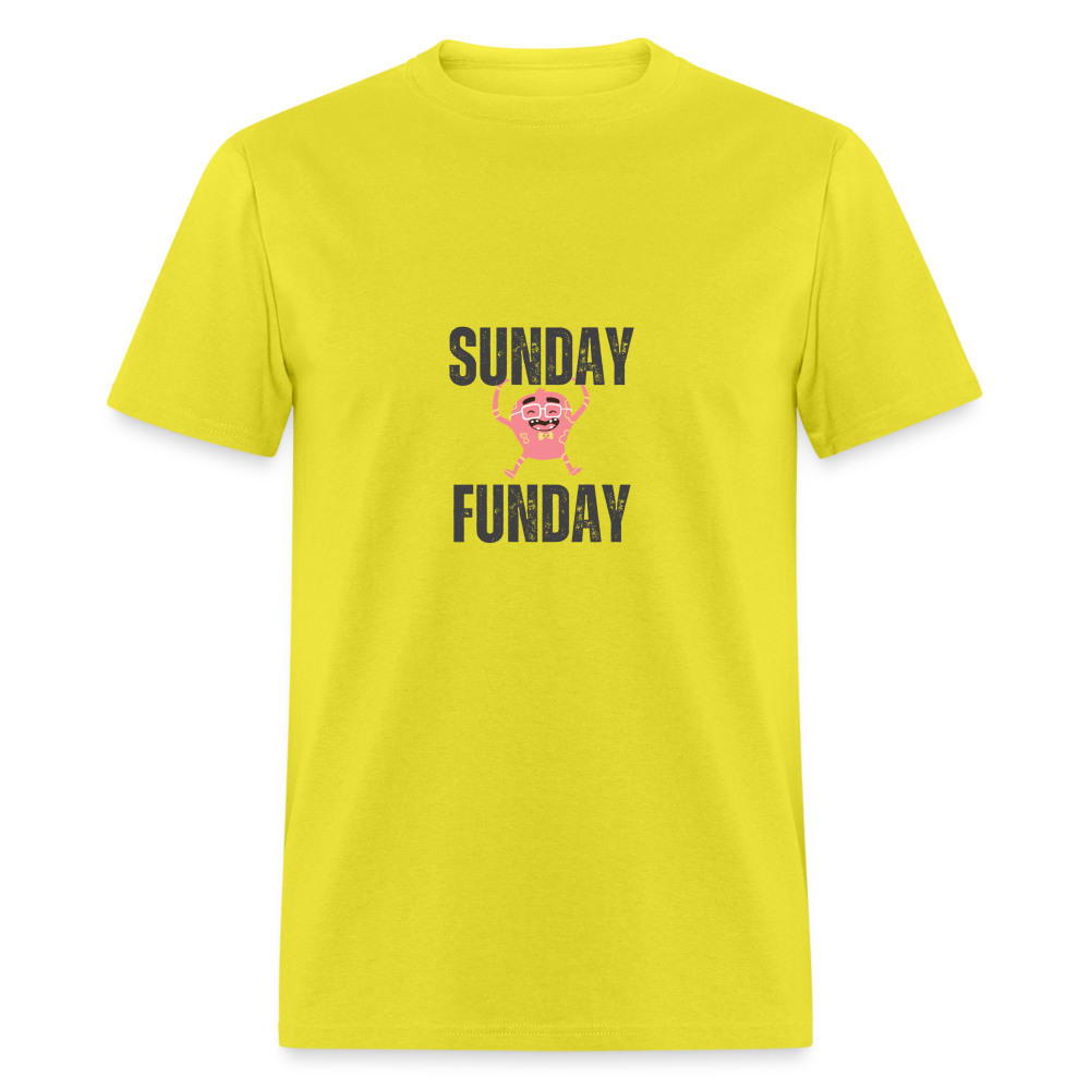 Unisex Classic T-Shirt - Sunday Funday - yellow