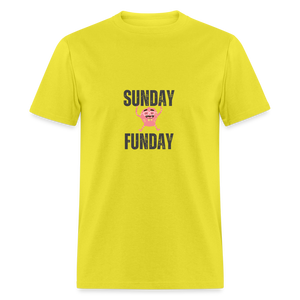 Unisex Classic T-Shirt - Sunday Funday - yellow