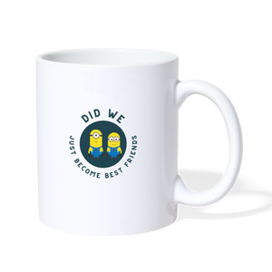 Coffee/Tea Mug - Minions Best Friends - white