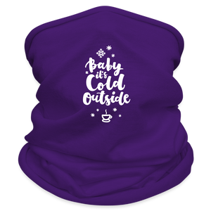 Multifunctional Scarf - Baby it's cold outside - purple