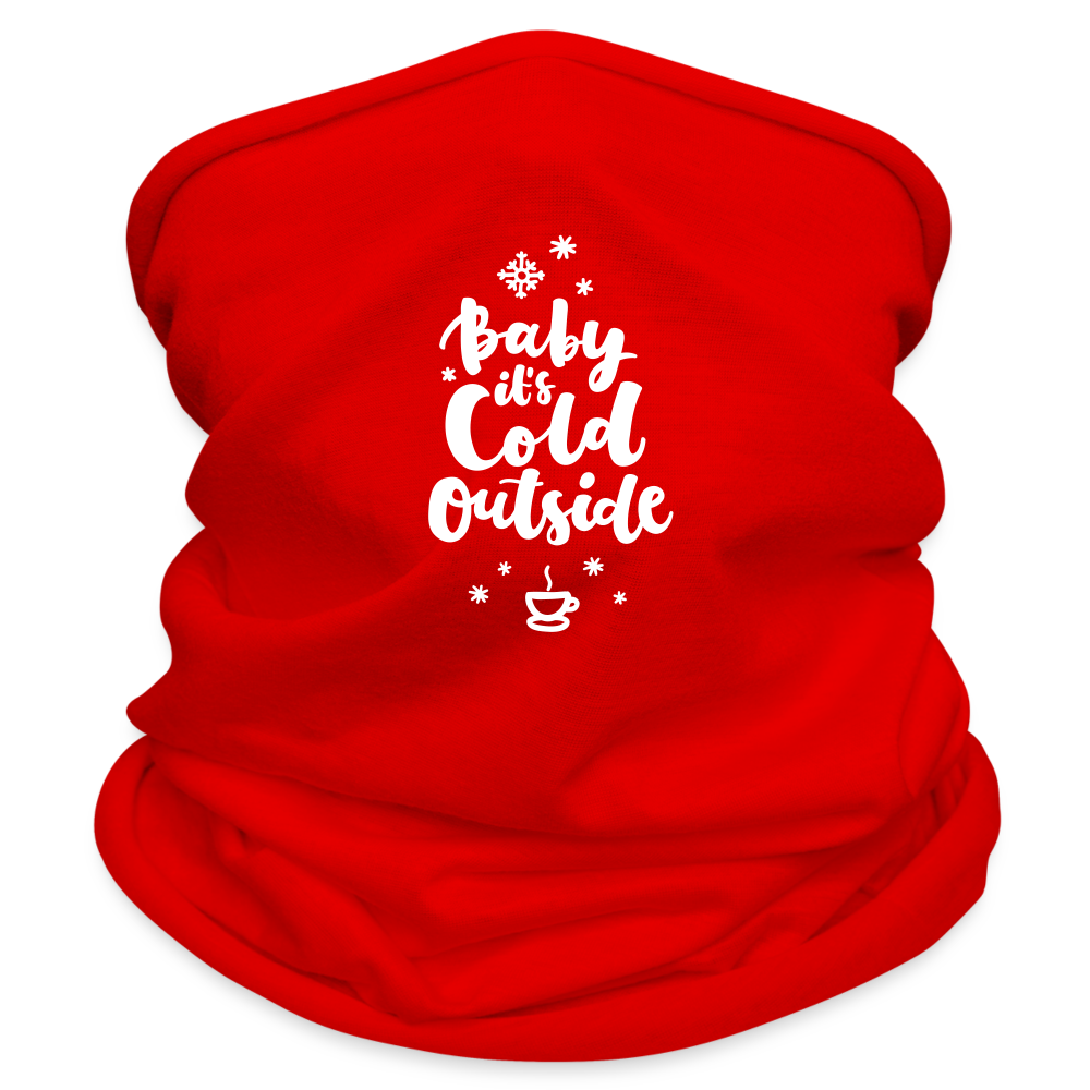 Multifunctional Scarf - Baby it's cold outside - red