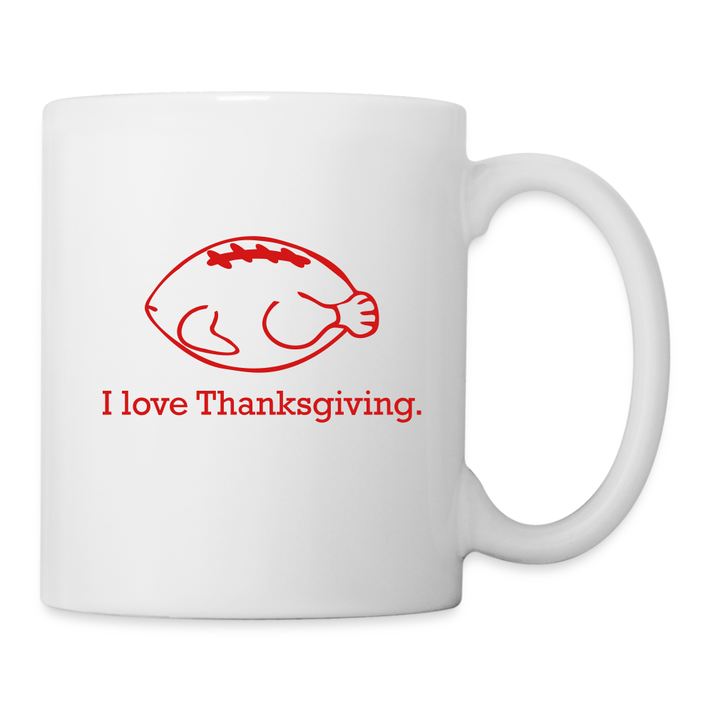 Coffee/Tea Mug - Love Thanksgiving - white