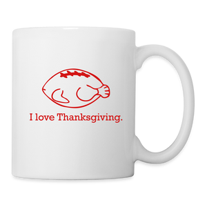 Coffee/Tea Mug - Love Thanksgiving - white