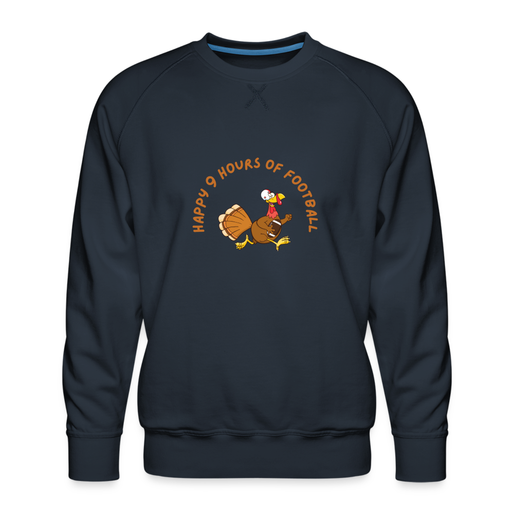 Men’s Premium Sweatshirt - Thanksgiving football - navy
