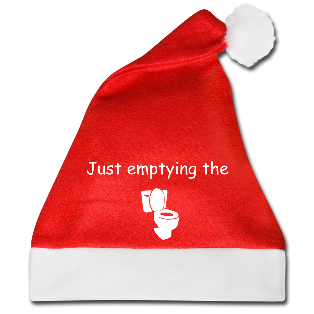 Santa Hat - emptying the - red