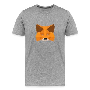 Men's Premium T-Shirt - Metamask - heather gray