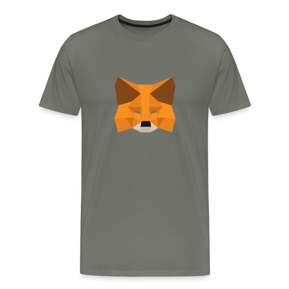 Men's Premium T-Shirt - Metamask - asphalt gray