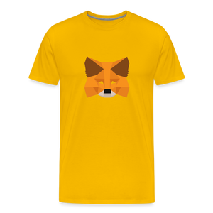 Men's Premium T-Shirt - Metamask - sun yellow