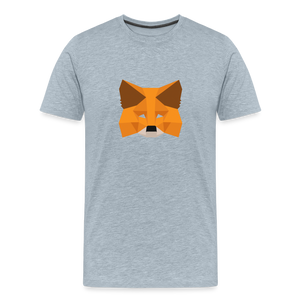 Men's Premium T-Shirt - Metamask - heather ice blue