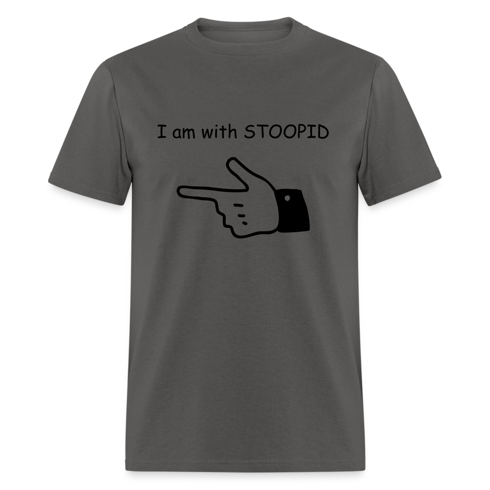 Unisex Classic T-Shirt - STOOPID - charcoal