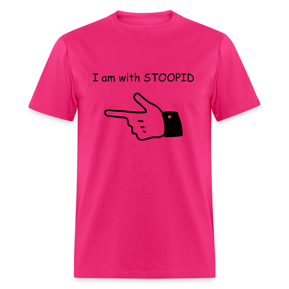 Unisex Classic T-Shirt - STOOPID - fuchsia