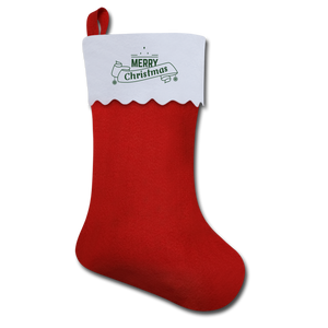 Holiday Stocking - Merry Christmas - red