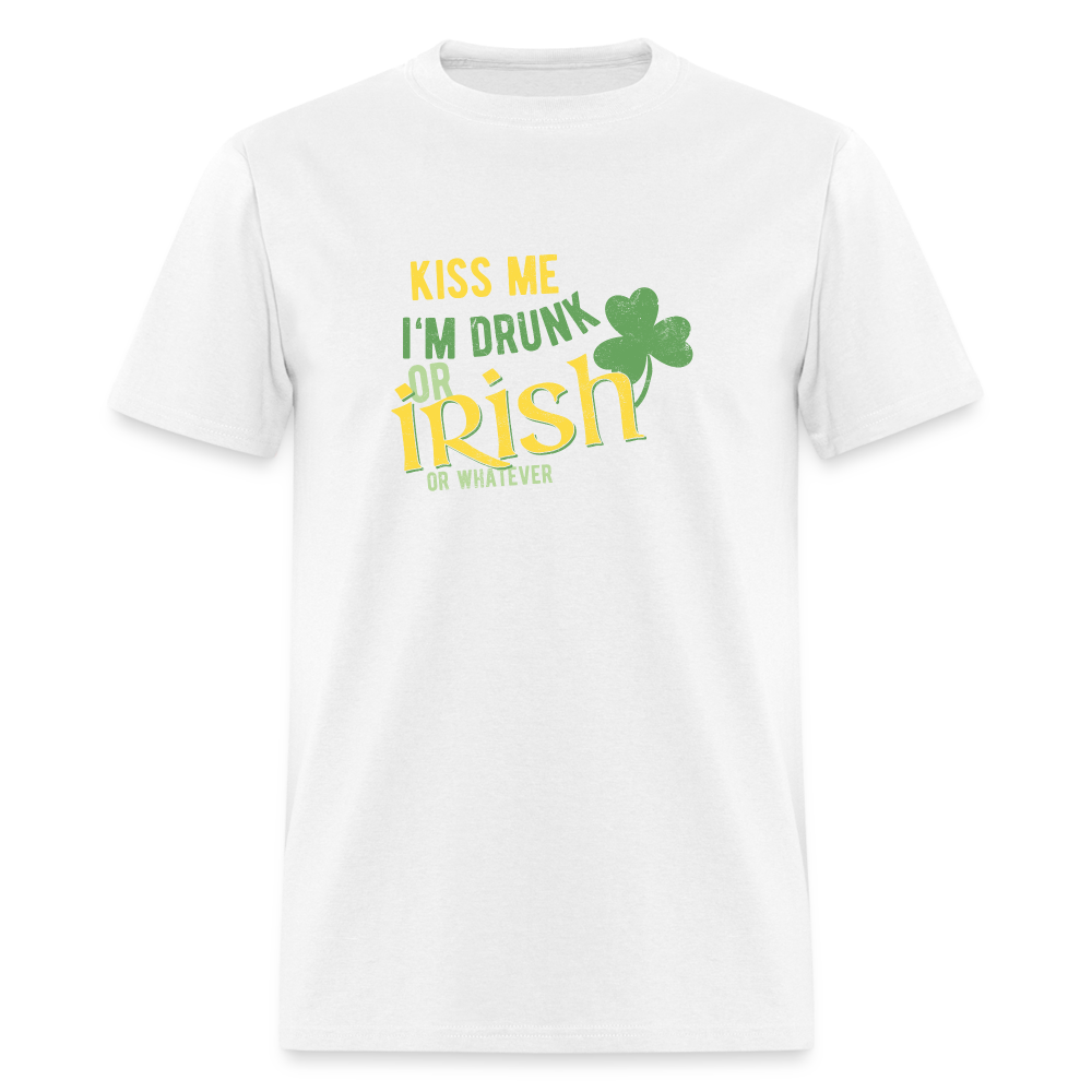 Unisex Classic T-Shirt - Kiss me I'm Irish - white