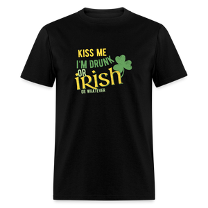 Unisex Classic T-Shirt - Kiss me I'm Irish - black