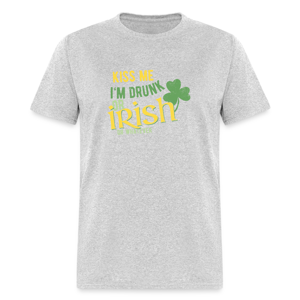 Unisex Classic T-Shirt - Kiss me I'm Irish - heather gray