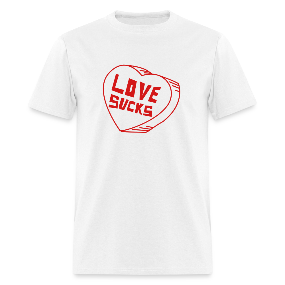 Unisex Classic T-Shirt - Love Sucks - white