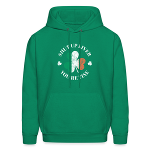 Men's Hoodie - St. Patty's Day Liver - kelly green