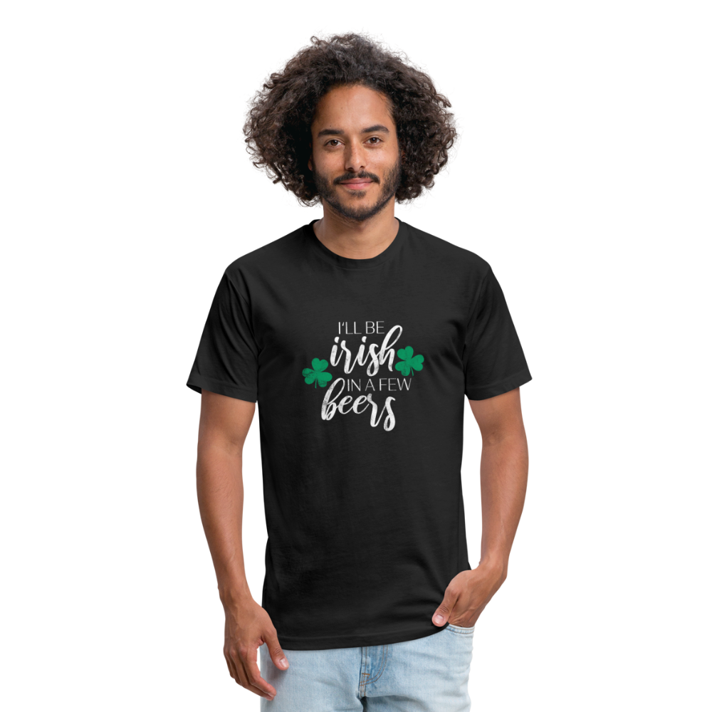 Fitted Cotton/Poly T-Shirt by Next Level - Irish - black