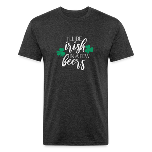 Fitted Cotton/Poly T-Shirt by Next Level - Irish - heather black