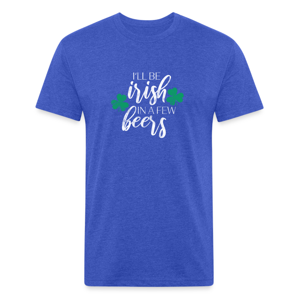 Fitted Cotton/Poly T-Shirt by Next Level - Irish - heather royal